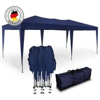 Kronenburg Partyzelt 3x6m wasserdicht - Gartenpavillon, Faltpavillon stabil, UV-Schutz 50+, mit 0 Seitenteilen
