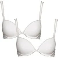 Boobs & Bloomers T-Shirt-BH Anny (2er Pack) mit Schale, mit Schleife, mit Bügel, verstellbare Träger, Baumwollmix