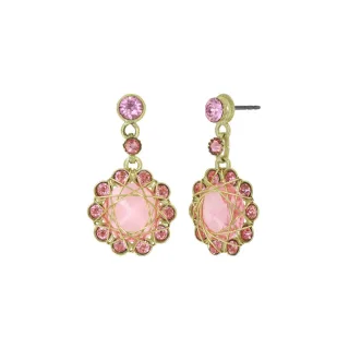 konplott - Ohrringe - Bended lights pink/gold - Gr. - OS