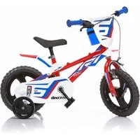 Dino Bikes Kinderfahrrad 12" 812L Jungenfahrrad stabiler Stahl-Rahmen, Stützräder, kindgerecht, 1 Gang, mit Stützrädern, Frontschild und coolen Schutzblechen