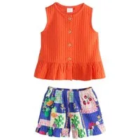Next Top & Shorts Trägertop mit Schößchen und Shorts im Set (2-tlg)