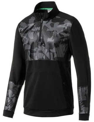 Puma Golf Warmcell Union Pullover 1/4 Reißverschluss Up Camo Mens Track Top 577912 02