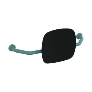 Hewi 801 Rückenstütze 801.51.917355 Wandabstand 230mm, Lehne tiefschwarz, aquablau