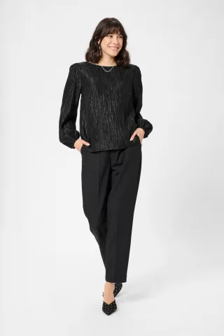 Langarm-Bluse KArizz Langarm-Bluse Regular fit black