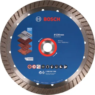 Bosch EXPERT MultiMaterial Diamanttrennscheiben, 230 x 22,23 x 2,4 x 15 mm - 2608901598