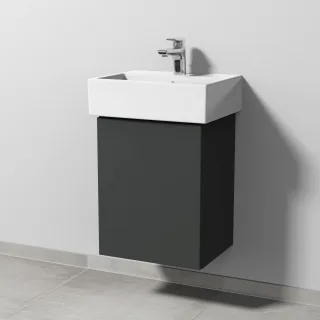 Sanipa 3way Waschtischunterbau zu Duravit Vero Air Waschtisch mit 1 Tür, Graphit-Matt SP4291B