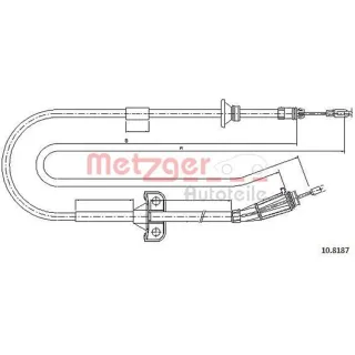 Metzger Handbremsseil hinten rechts Volvo Xc70 Xc90