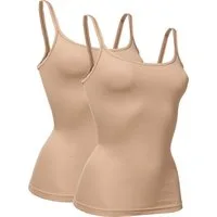 conta Unterhemd Damen-Unterhemd 2er-Pack Feinripp Uni