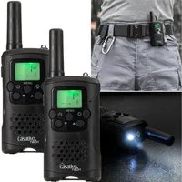 Casativo Funkgerät Gürtelclip & Taschenlampe, Walkie Talkie mit 10km Reichweite, (2-St., 2 Walkie Talkie), 8 Kanäle, Ladestation, 8 Stunden Sprechzeit