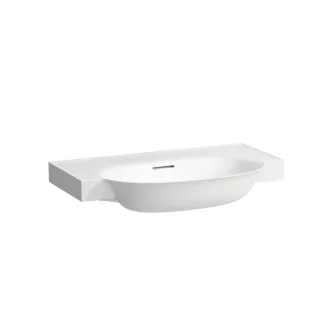 LAUFEN Möbel-Waschtisch THE NEW CLASSIC, ohne Hahnloch, mit Überlauf 800x480 weiß, H8138550001091 H8138550001091