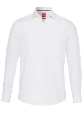 pure - PURE- City Hemd slim fit Langarm weiss - Gr. - XL