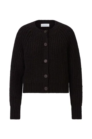 Rich & Royal - Cardigan btn Chunky chocolate torte - Gr. - L