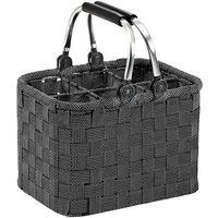 Kobolo Flaschenkorb Flaschenträger -Nylon- 6 Flaschen - black white