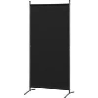 Angel Living Senkrechtmarkise Raumteiler-Paravent, 81x180 cm Sichtschutz aus Stahl & Polyester (1-St) Balkon-Trennwand in Schwarz