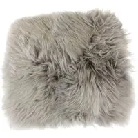 Macosa Home Fellteppich Dekofell eckig Stuhlkissen 35 cm echtes Lammfell Dekofell Sitzplaid, quadratisch, Echtes Lammfell Sitzkissen Dekofell