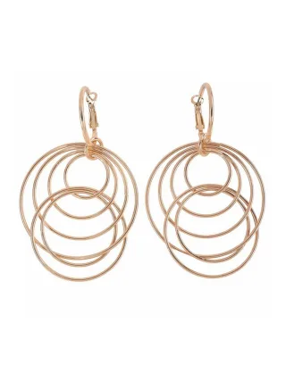 Steuer Modeschmuck Ohrhänger Metall Glänzend rosé vergoldet