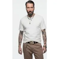 JP1880 T-Shirt Henley Bauchfit Halbarm Rundhals