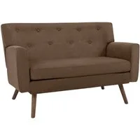 CLP Sofa Kioni, Cordbezug, Kautschukholz, bis 240 kg belastbar