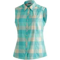 Maier Sports Funktionsbluse Sana sleeveless ärmellose Damen Bluse, sommerliches Blusen-Shirt, Karobluse, Reg. Fit