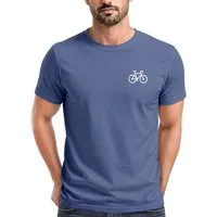 Neverless Print-Shirt Herren T-Shirt Fahrrad Bike Printshirt Logo Aufdruck Radfahrer mit Print