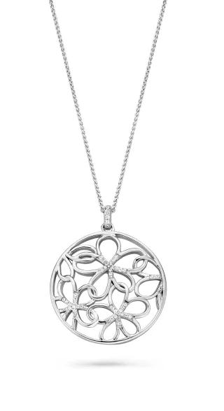 Orphelia Damen-Kette aus 925er Sterlingsilber mit Anhänger – Silber ZH-7216