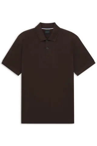 bugatti - Herren Polo 1/2 Arm braun - Gr. - XL