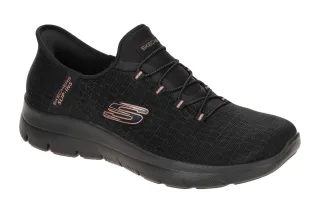 Skechers 150128 BKGD Damenschuhe Sneaker - Schwarz/Gold - Maschinenwaschbar