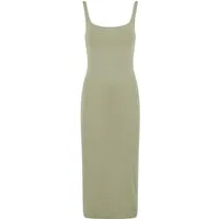 URBAN CLASSICS Shirtkleid Urban Classics Ladies Basic Long Cotton Jersey Dress (1-tlg)