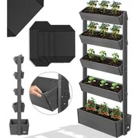 KESSER Hochbeet, mit Etagen Premium Blumenkasten Blumentreppe Gemüsebeet Blumenbeet