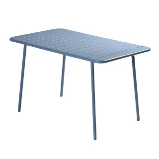 Concept Usine Gartentisch, Blau, Metall, 1, 6-Sitzer, Gartenmöbel, Gartenmöbel-Sets