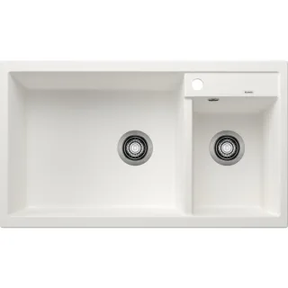 Blanco Spüle 513269 86x50cm, PuraDur weiß, links, ohne Ablauffernbedienung