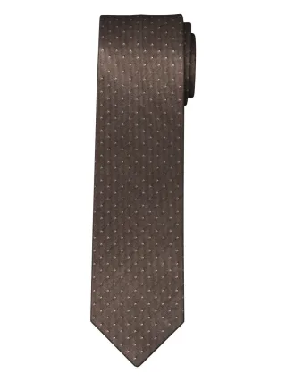 OLYMP - Krawatte medium 6.5cm beige/braun
