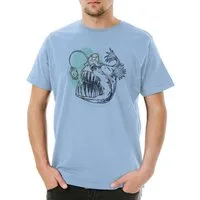 Urban Backwoods Print-Shirt Pirate Deep Sea Fish Herren T-Shirt Kapitän Pirat Taucher Sailor (1-tlg) Tattoo Art Jerry Fisch