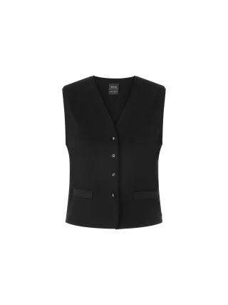 Marc Cain Collections - Taillierte Strickweste Rethink Together black - Gr. - 40