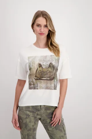 monari - Shirt mit Taschen Print off-white - Gr. - 46
