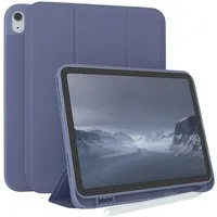 EAZY CASE Tablet-Hülle Penholder Smartcase für Apple iPad 2025 (11. Gen) 11 Zoll, Tablettasche klappbares Etui mit Penholder Stifthalterung Eis Blau