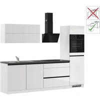 IMPULS KÜCHEN Küchenzeile "Hamburg", Ausrichtung wählbar, Schubkästen mit Soft-Close, vormontiert,wahlweise mit E-Geräten, Breite 280 cm