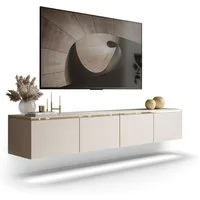Lookway TV-Schrank CELINE KASCHMIR Hangender TV-Lowboard mit LED-Beleuchtung