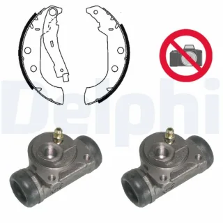 Delphi Bremsbacken vormontiert hinten Peugeot 405 KP763