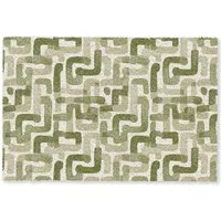 MuchoWow Fußmatte Modern - Grafisch - Grün, Rechteckig, innen Schmutzfangmatte, Tür, Schmutzfänger Flur, Teppich 60x40 cm