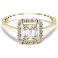 Adam & Eve Verlobungsring 585/- Gold mit 31 Diamanten 0,31ct. - Solitärring Goldring (Diamantring AE32), inklusive Echtheitszertifikat - Gravur möglich