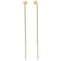 Elli Paar Ohrhänger Geo Kugel Basic Durchzieher Schmuck Geschenk 925 Silber, Geo