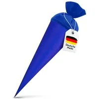 itenga Schultüte itenga Bastelschultüte 70cm rund BLAU