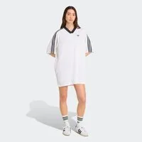 adidas Originals Shirtkleid ADICOLOR JACQUARD OVERSIZE sportlicher Stil, moderner 2000er-Vibe, aus Satin