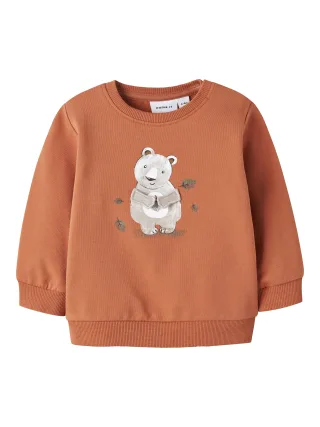 NAME IT - NBMOFUN LS SWEAT BOX BRU - Gr. - 68