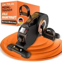 DH FitLife Pedaltrainer Beintrainer für Zuhause mit 16-stufigem Magnetwiderstand, (1-St., für Senioren & Rehabilitation), 3-fach Anti-Rutsch-System, extra leise, bis 220 kg belastbar