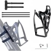 AFKSMILE Fahrrad-Flaschenhalter Flaschenhalter Fahrrad, Leichte Langlebige PC Wasserflaschenhalter, Getränkehalter, inklusive Gurte für Rohre mit Durchmesser bis 22-55mm