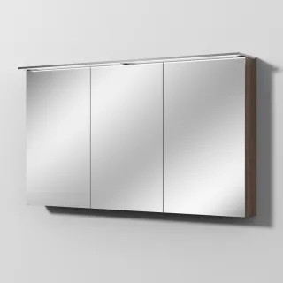 Sanipa Reflection Spiegelschrank MALTE 130 mit LED-Aufsatzleuchte, Eiche-Arizona SD15780