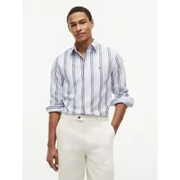 Tommy Hilfiger Langarmhemd POPLIN MULTI STPE SHIRT Regular Fit