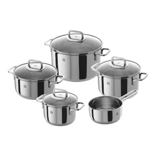 ZWILLING Quadro Kochgeschirrset, 5-tlg. 5-tlg, 18/10 Edelstahl